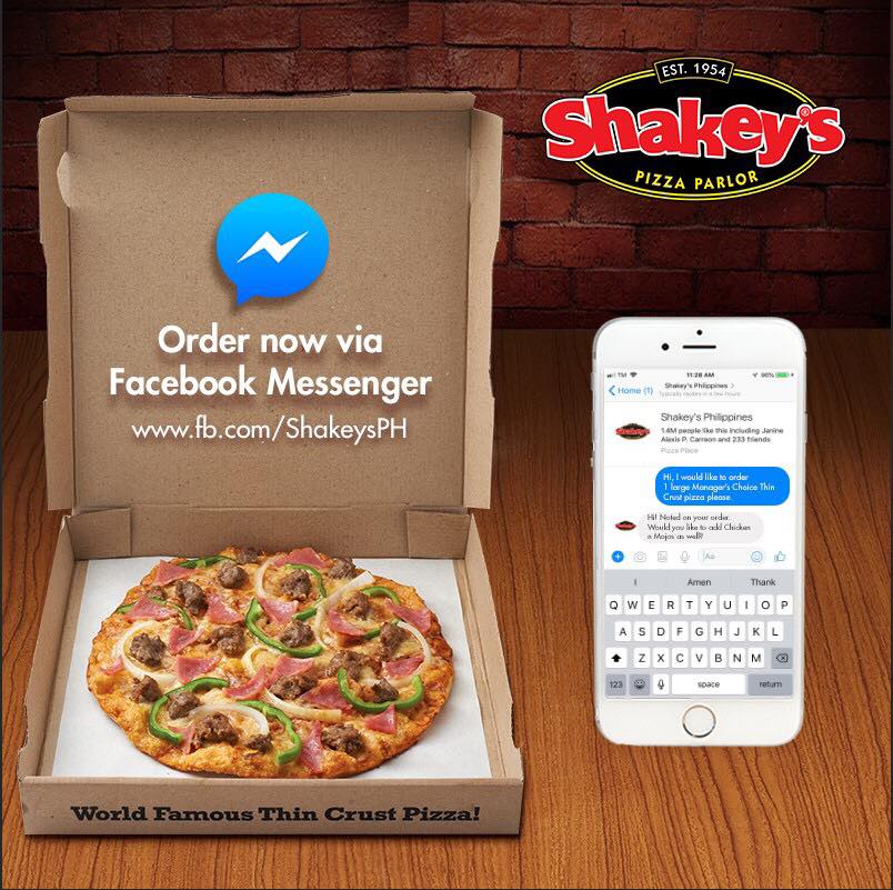 order food on facebook messenger