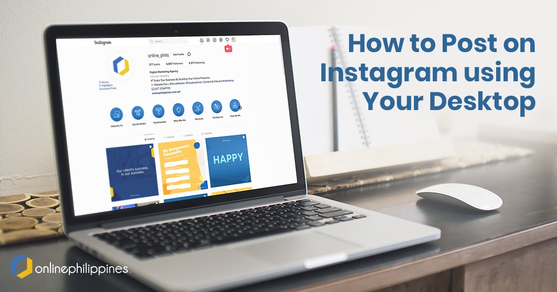 how to post on instagram using desktop