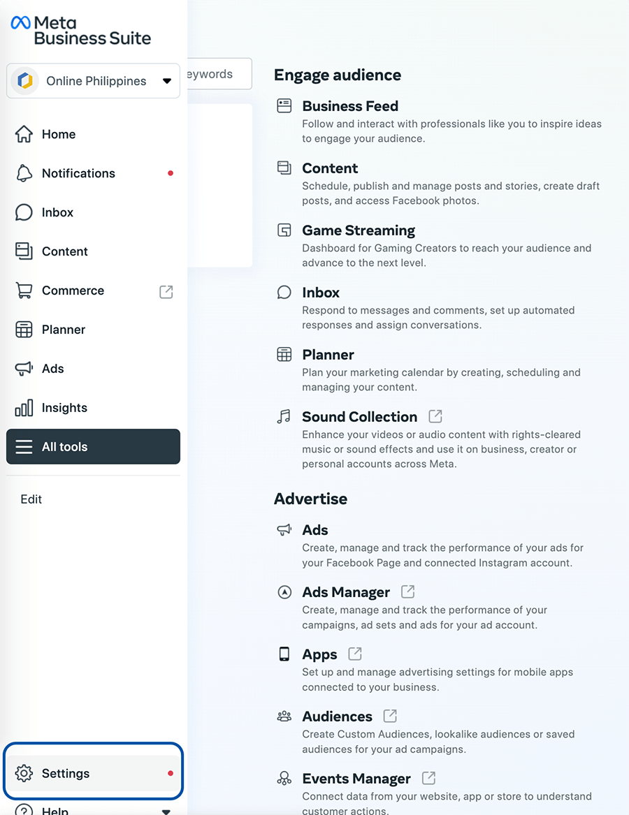 meta business suite security settings reactivate facebook page meta business suite security settings reactivate facebook page
